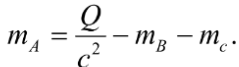 Gọi hạt nhân của chất phóng xạ A đang đứng yên thì phân rã tạo ra hai hạt B và C. Gọi lần lượt là khối lượng nghỉ của các hạt A, B, C và c là tốc độ ánh sáng trong chân không. Quá trình phóng xạ này toả ra năng lượng Q. Biểu thức nào sau đây đúng? (ảnh 4)