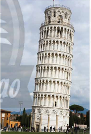 Tháp nghiêng Pi-da (Pisa) ở nước Ý là một toà tháp nổi tiếng trên thế giới, Toà tháp này có dạng hình gì? (ảnh 1)