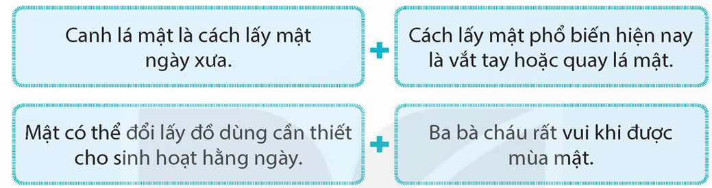 Dùng kết từ (hoặc cặp kết từ) để nối các câu đơn dưới đây thành câu ghép. (ảnh 1)