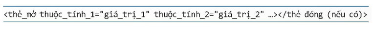 Cách viết thẻ HTML có nhiều thuộc tính sau đây đúng hay sai?   (ảnh 2)