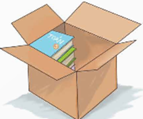 Bạn Thuỷ xếp sách vào một cái hộp trống có dạng hình hộp chữ nhật. Kích thước của hộp là 0,5 m; 0,4 m và 0,6 m. Sách trong hộp chiếm 30% thể tích hộp. (ảnh 1)