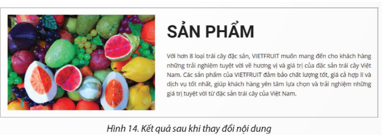 Sử dụng trang web chủ để bản hàng đã thiết kế trong Bài E3, em hãy thiết kế thêm nội dung cho trang chủ theo mẫu như Hình I. (ảnh 3)