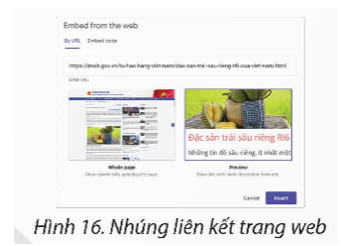 Sử dụng công cụ Embed để nhúng mã  Yêu cầu: Thiết kế nội dung trang Tin tức cho chủ để bán hàng, thực hiện nhúng (ảnh 2)