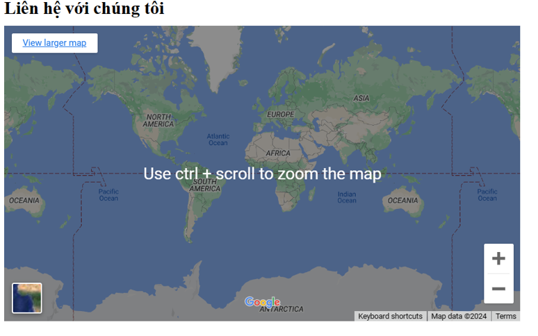 Thiết kế nội dung trang Liên hệ cho trang web chủ để danh lam thắng cảnh ở quê (ảnh 1)