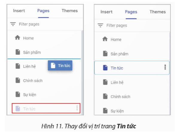 Sử dụng trang web chủ đề bán hàng đã tạo trong 