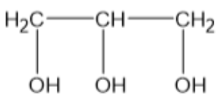 Công thức phân tử của glycerol là 	A. 	B. 	C. 	D.  Đáp án: D Công thức cấu tạo của glycerol là   Công thức phân tử  (ảnh 1)