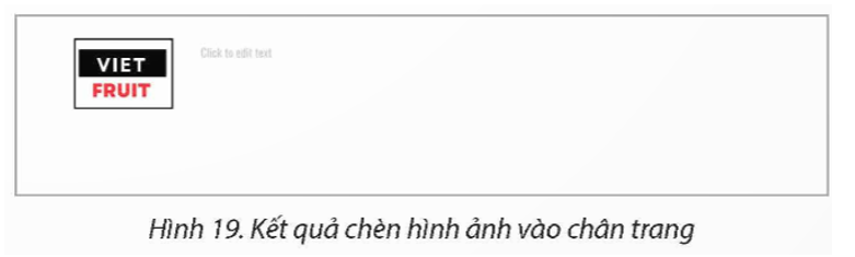 Sử dụng trang web chủ đề bán hàng đã thiết kế trong Thực hành từ bài E1 đến Bài E2, em hãy thiết kế chân trang theo mẫu như Hình 15.   (ảnh 5)