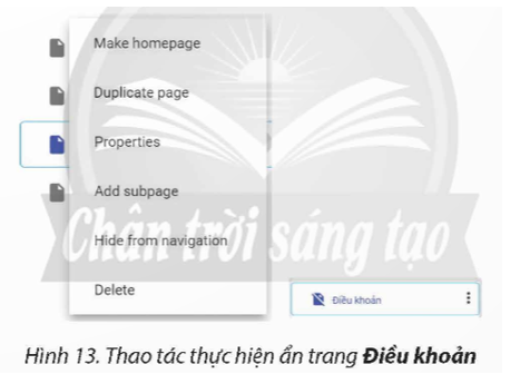 Sử dụng trang web chủ đề bán hàng đã tạo trong 