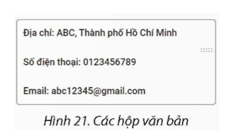 Sử dụng trang web chủ đề bán hàng đã thiết kế trong Thực hành từ bài E1 đến Bài E2, em hãy thiết kế chân trang theo mẫu như Hình 15.   (ảnh 7)