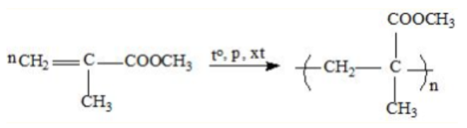 Chất nào sau đây trùng hợp tạo poli(metyl metacrylic) (ảnh 1)