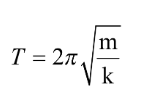 Công thức tính chu kì dao động của con lắc lò xo là (ảnh 4)