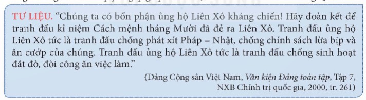 Khai thác thông tin và tư liệu trong mục, hãy nêu những hoạt động đối ngoại chủ yếu của Đảng Cộng sản Đông Dương từ năm 1930 đến năm 1945. (ảnh 1)