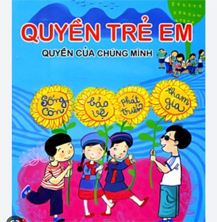 Em hãy viết và trang trí một khẩu hiệu tuyên truyền về việc thực hiện quyền trẻ em. (ảnh 1)