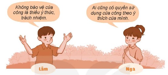 Em đồng tình hay không đồng tình với ý kiến của bạn nào? Vì sao? (ảnh 1)