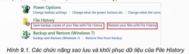 Chọn một thư mục trên máy tính của em và thực hiện việc sao lưu, khôi phục (vào một thư mục khác) bằng Google Drive, File History. (ảnh 1)