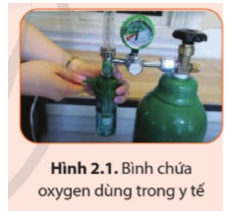 Bình chứa oxygen (Hình 2.1) là một thiết bị thường dùng trong điều trị người bệnh có vấn đề về hô hấp (ảnh 1)