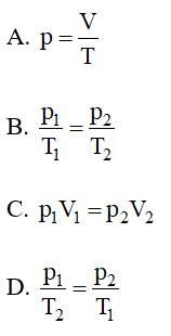 Từ phương trình trạng thái của khí lí tưởng, có thể suy ra mối liên hệ nào giữa áp suất và nhiệt độ của một lượng khí trong (ảnh 1)