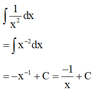 Tìm nguyên hàm của hàm số y = 1/x^2 (ảnh 1)