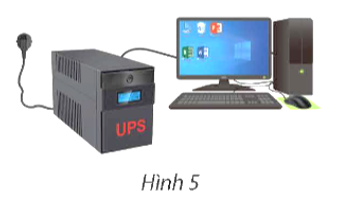 Máy tính và thiết bị lưu điện (UPS) được kết nối như Hình 5. Khi xảy ra sự cố điện, UPS bị hỏng với xác suất 0,02. Nếu UPS bị hỏng khi xảy ra sự cố điện máy tính sẽ bị hỏng với xác suất 0,1; ngược lại, nếu UPS không bị hỏng, máy tính sẽ (ảnh 1)
