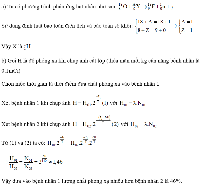 Dược chất phóng xạ FDG có thành phần là đồng vị 18F9 với chu kì bán rã là 110 phút (ảnh 2)