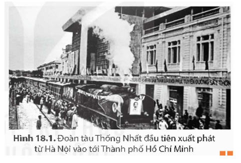 Vào ngày cuối năm 1976, hai con tàu Thống Nhất dồng thời xuất phát từ ga Hà Nội và ga Sài Gòn, mang theo ý chí và quyết tâm của toàn dân tộc về sự thống nhất trọn vẹn của đất nước. Hãy chia sẻ những hiểu biết của em về những nhiệm vụ mà nhân dân Việt Nam đã hoàn thành để thống nhất đất nước, giữ vững độc lập chủ quyền và tiến vững chắc trên con đường xây dựng chủ nghĩa xã hội trong giai đoạn lịch sử mới.   (ảnh 1)