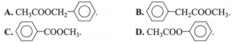 Ester nào sau đây là sản phẩm của phản ứng ester hoá giữa benzoic acid và methyl alcohol? (ảnh 1)