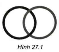 Nêu cách vẽ hai hình tròn lồng nhau (Hình 27.1).   (ảnh 1)