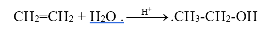 Trình bày cơ chế phản ứng khi cho ethylene tác dụng với HBr, với H2O (xúc tác H+). (ảnh 2)