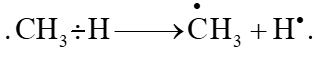 Hãy cho biết electron tự do trên tiểu phân  trong phản ứng (2) có nguồn gốc từ đâu. (ảnh 2)