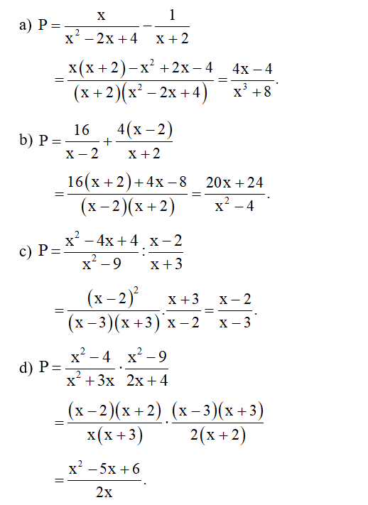 Tìm đa thức P trong các đẳng thức sau: (ảnh 1)