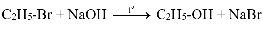 Viết cơ chế của phản ứng thuỷ phân bromoethane trong dung dịch kiềm. (ảnh 1)