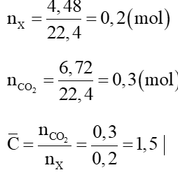 Hỗn hợp khí X gồm một alkane và một alkene. Tỉ khối của X so với bằng 11,25. Đốt cháy hoàn toàn 4,48 lít X, thu được 6,72 lít  (ảnh 1)