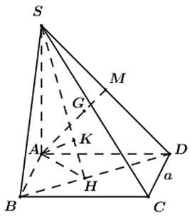 Cho hình chóp \[S.ABCD\] có đáy \[ABCD\] là hình chữ nhật, \(SA \bot \left( {ABCD} \right).\) Biết \(SA = AB = 2\,,\,\,AD = 4.\) Gọi \(G\) là trọng tâm tam giác \[SAD.\] Khoảng cách từ \(G\) đến mặt phẳng \(\left( {SBD} \right)\) bằng Đáp án: ………. (ảnh 1)