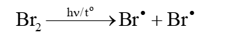 Viết phương trình hoá học của phản ứng giữa hexane với nước bromine (khi chiếu sáng hoặc đun nóng). Viết cơ chế để giải thích quá trình tạo thành sản phẩm monobromohexane bằng cơ chế phản ứng. (ảnh 2)