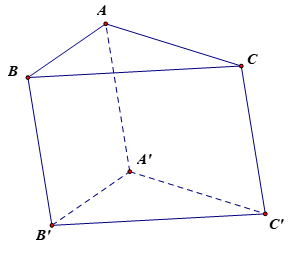 Trong không gian Oxyz, cho hình lăng trụ tam giác ABC.A'B'C' với A(1; 2; 1), B(7; 5; 3), C(4; 2; 0), A'(4; 9; 9). Tìm tọa độ một vectơ chỉ phương của mỗi đường thẳng AB, A'C' và BB'. (ảnh 1)