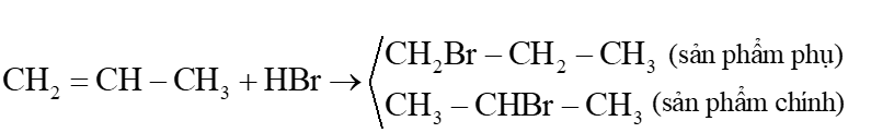 Giải thích vì sao propene cộng hợp với HBr lại sinh ra sản phẩm chính là 2 – bromopropane (theo quy tắc Markovnikov). (ảnh 1)