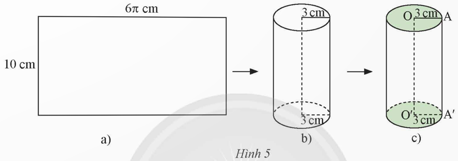 Tạo lập chiếc hộp dạng hình trụ có chiều cao 10 cm, bán kính đáy 3 cm theo hướng dẫn sau: (ảnh 1)