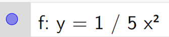 Vẽ đồ thị các hàm số sau: y = 1/5 x2 (ảnh 1)