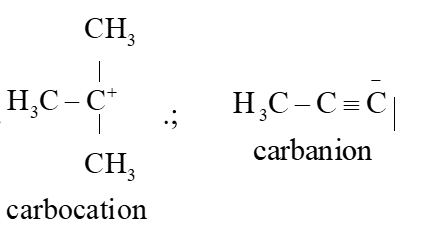 Hãy chỉ ra tiểu phân carbocation và carbanion hình thành trong Ví dụ 5. Ví dụ 5: (ảnh 1)