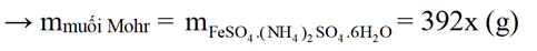Muối Mohr là một muối kép ngậm 6 phân tử nước được tạo thành từ hỗn hợp đồng mol Iron(II) sulfate ngậm 7 phân tử nước và ammonium sulfate khan. (ảnh 1)