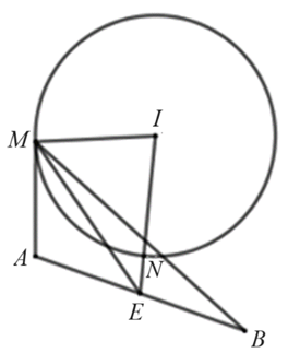 Trong không gian \[Oxyz,\] cho mặt cầu \(\left( S \right):{x^2} + {y^2} + {z^2} + 2x - 4y - 2z + \frac{9}{2} = 0\) và hai điểm (ảnh 1)