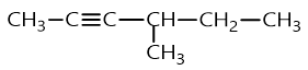 Alkyne dưới đây có tên gọi là    A. 3-methylpent-2-yne.		B. 2-methylhex-4-yne. C. 4-methylhex-2-yne.		D. 3-methylhex-4-yne. (ảnh 1)