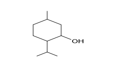 Menthol là một alcohol có trong tinh dầu bạc hà. Công thức của menthol như sau: (ảnh 1)