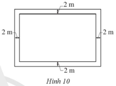 Một mảnh đất hình chữ nhật có chiều rộng x (m), chiều dài gấp rưỡi chiều rộng. Người ta đã làm một vườn hoa ở trung tâm mảnh đất với diện tích bằng 640 m^2 (ảnh 1)