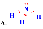 Công thức Lewis của NH3 là : (ảnh 1)