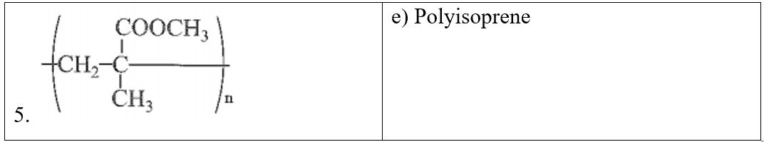 Hãy ghép thông tin công thức của polymer ở cột A với tên gọi thích hợp ở cột B. (ảnh 2)