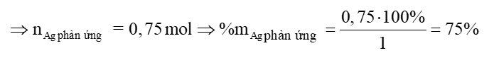 Nhiệt phân một lượng \({\rm{AgN}}{{\rm{O}}_3}\) được chất rắn X và hỗn hợp khí Y. Dẫn toàn bộ Y vào một lượng dư (ảnh 1)