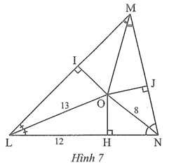 Một công viên hình tam giác được bao quanh bởi ba con đường ML, LN, NM với kích thước (tính theo mét) được ghi trên bản vẽ trong Hình 7.  (ảnh 1)