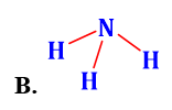 Công thức Lewis của NH3 là : (ảnh 2)