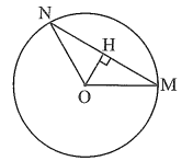 Cho đường tròn (O; R) và dây cung \(MN = R\sqrt 3 .\) Tính số đo của mỗi cung  (cung lớn và cung nhỏ). (ảnh 1)